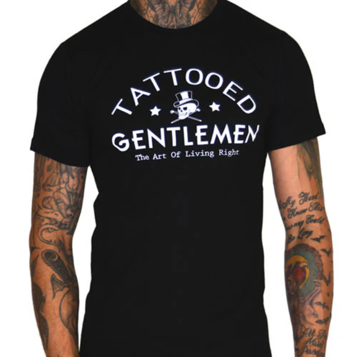 S/S TATTOOED GENTLEMAN - BLK
